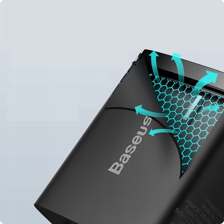 BASEUS SZYBKA ŁADOWARKA DO TELEFONU ZASILACZ USB USB-C TYP-C 20W PD QC 3.0