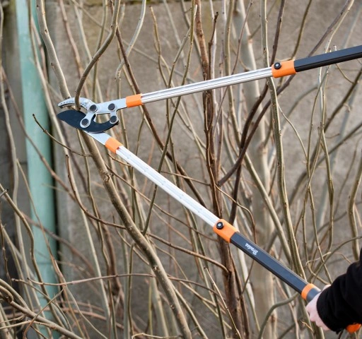 SEKATOR TELESKOPOWY KOWADEŁKOWY DO GAŁĘZI KRZEWÓW PĘDÓW OGRODOWY + RĘKAWICE