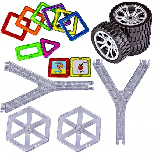 KLOCKI MAGNETYCZNE KONSTRUKCYJNE DUŻE PANELE 3D