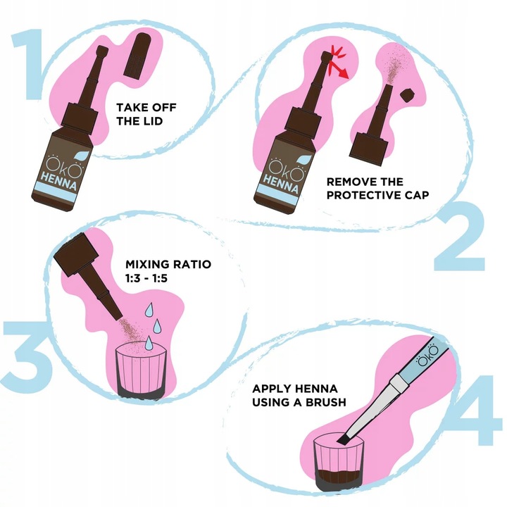 Henna pudrowa do brwi OkO (#03 Dark Brown 5g)