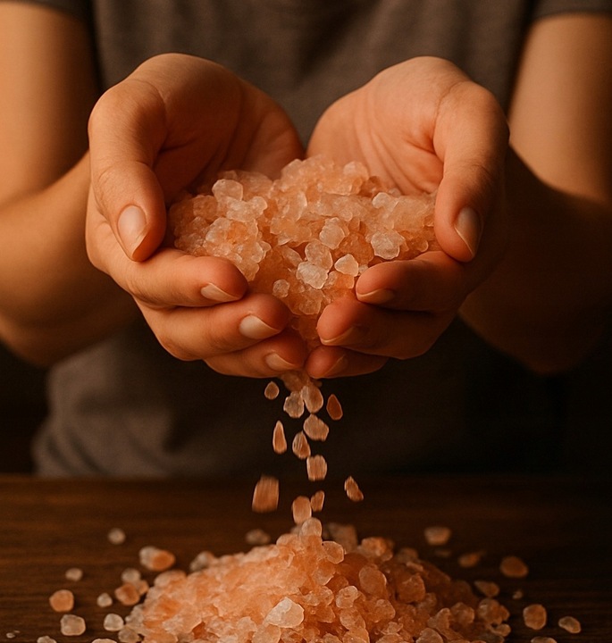 Lampa solna HIMALAJSKA 3-4 kg okrągła jonizator powietrza księżyc Luna