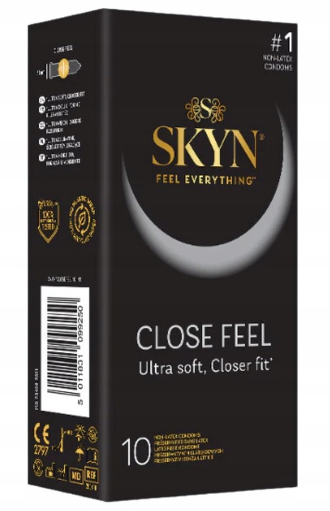 UNIMIL SKYN Close Feel Prezerwatywy Nielateksowe Ściśle Przylegające 10 szt