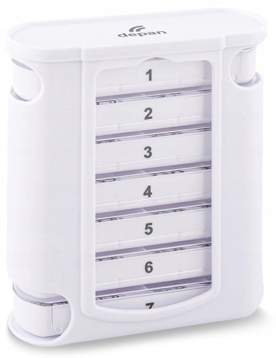 Pudełko na lekarstwa, kasetka na leki, pojemnik na leki rano wieczorem