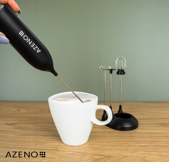 ELEKTRYCZNY SPIENIACZ DO MLEKA RĘCZNY 4W1 MINI UBIJACZKA DO MLEKA KAWY