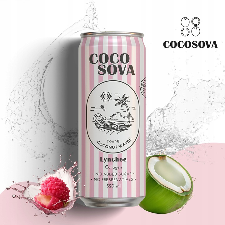 Cocosova Zestaw Degustacyjny nr1 – 4 Smaki Wody Kokosowej | 12 Puszekx320ml