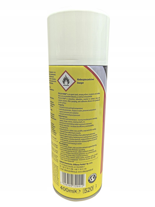 SILIKON W SPRAYU DO FORM SILIKONOWYCH DO ŚWIEC MYDEŁ POLSILFORM 400 ML