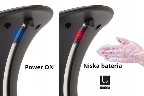 AUTOMATYCZNY DOZOWNIK MYDŁA W PŁYNIE OTTO UMBRA SREBRNY MATOWY 250ML