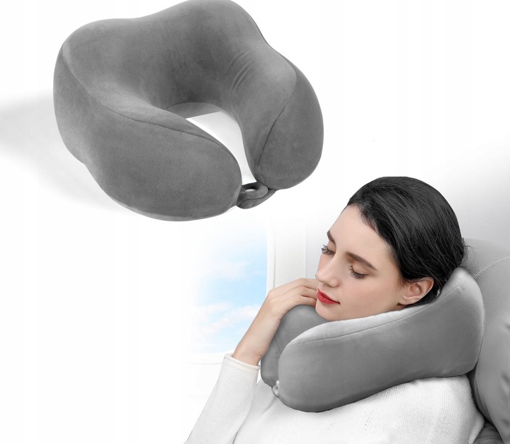 PODUSZKA PODRÓŻNA TURYSTYCZNA ROGAL NA SZYJĘ ZAGŁÓWEK DO SAMOCHODU MEMORY