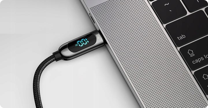 BASEUS MOCNY KABEL USB-C SZYBKIE ŁADOWANIE PRZEWÓD TYP-C PD 100W QC 5A 1M