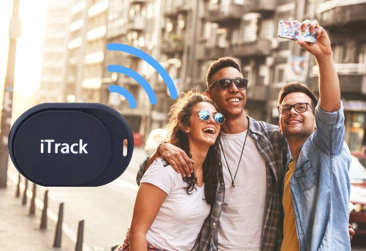 iTrack mini Lokalizator Bluetooth 5.0 Brelok Kluczy Portfela Alarm PREZENT