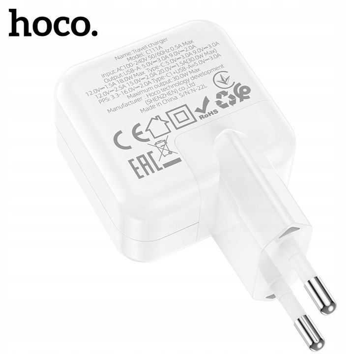 MOCNA SZYBKA ŁADOWARKA Typ Typu C USB-C 30W do iPhone 15 16 e Plus Pro Max