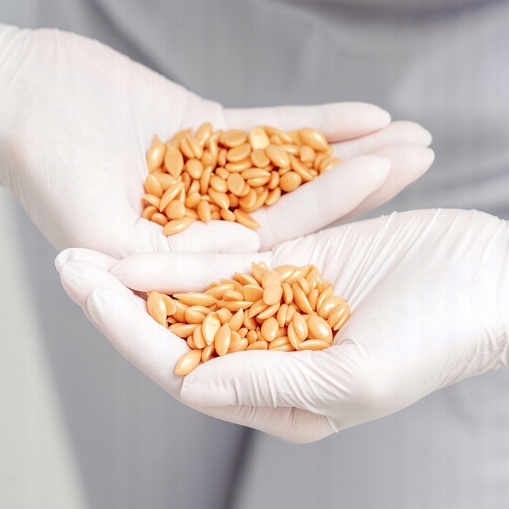 ITALWAX wosk do depilacji 1kg twardy dropsy w granulkach WHITE CHOCOLATE