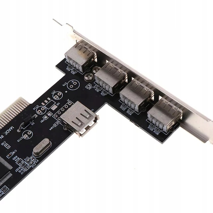 Kontroler Adapter Karta PCI 32x - 4x USB 2.0 + 1x USB 2.0 Wewnętrzny
