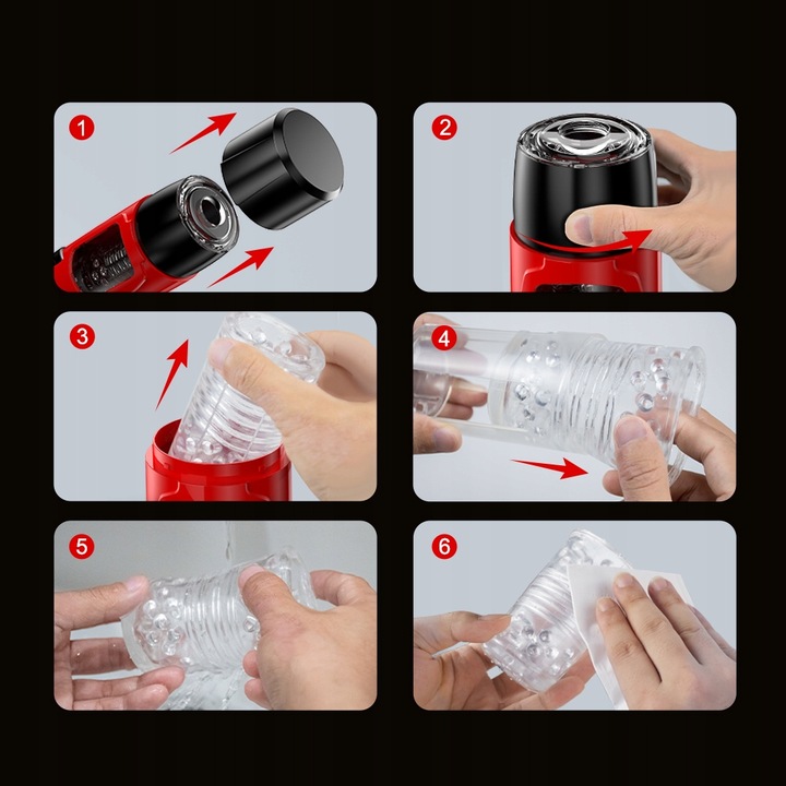 Automatyczny masturbator dla mężczyzn z 7 obrotowymi trybami