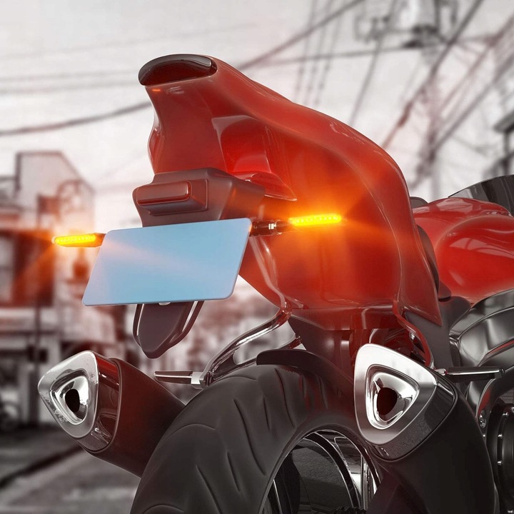 4x PŁYWAJĄCE DYNAMICZNE KIERUNKOWSKAZY MOTOCYKL QUAD SKUTER MOTOR CROSS