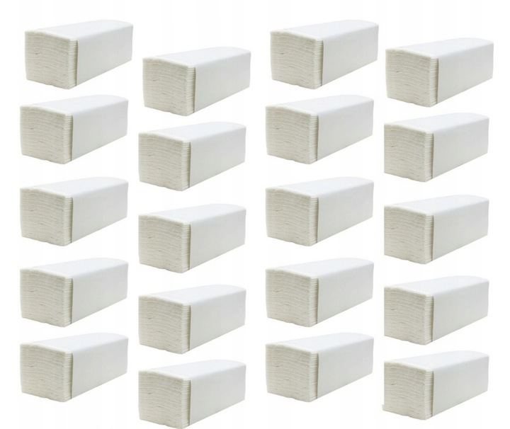 Ręcznik Papierowy ZZ BIO 100% BIAŁY GRUBY CELULOZA 2w 21cm x 23cm 3000szt