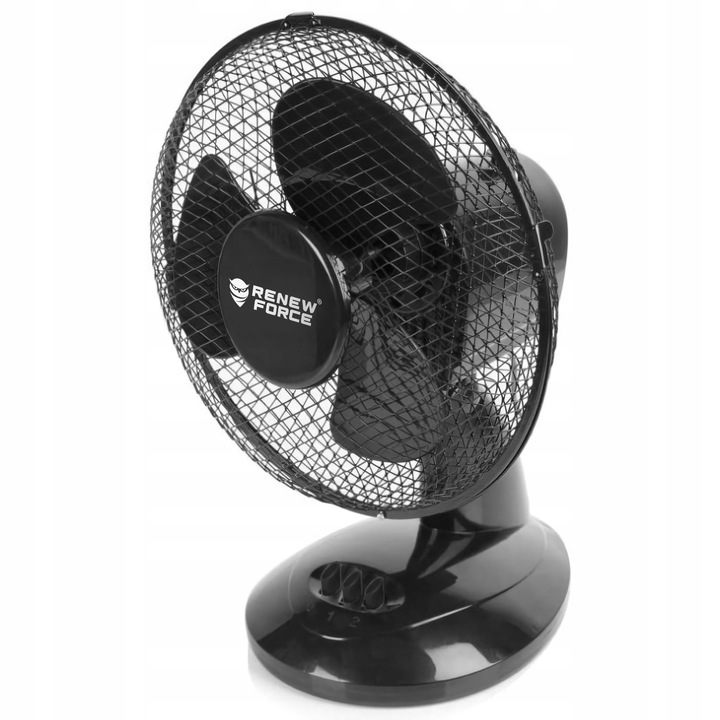 WENTYLATOR WIATRAK STOŁOWY STOJĄCY BIURKOWY OSCYLACJA CICHY MOCNY SKUTECZNY