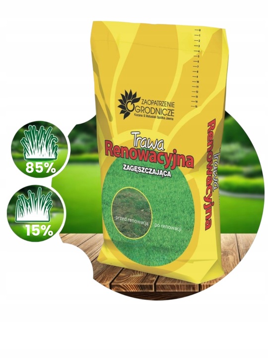 TRAWA K&M RENOWACYJNA 5kg CAŁOROCZNA SAMOZAGĘSZCZAJĄCA ważna 2027 rok