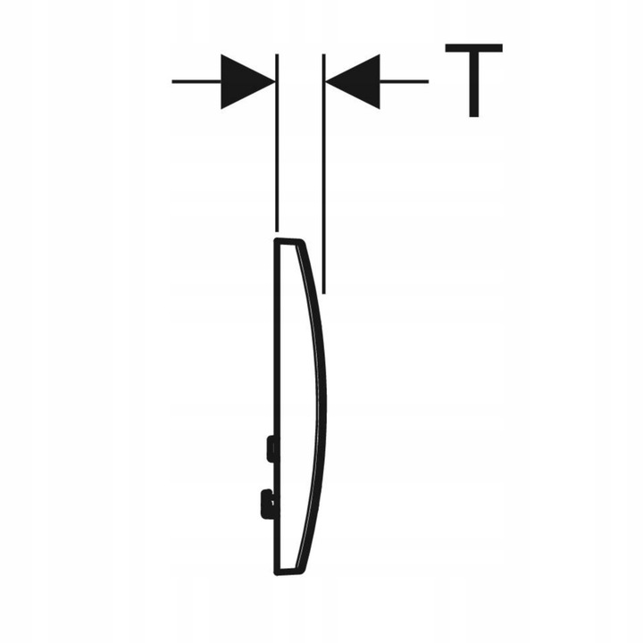 Przycisk spłukujący do WC Geberit DELTA01 biały 115.107.11.1
