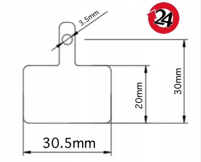 Klocki Hamulcowe do TEKTRO HDC 300 jak E10.11 Auriga Orion Gemini KOMPLET
