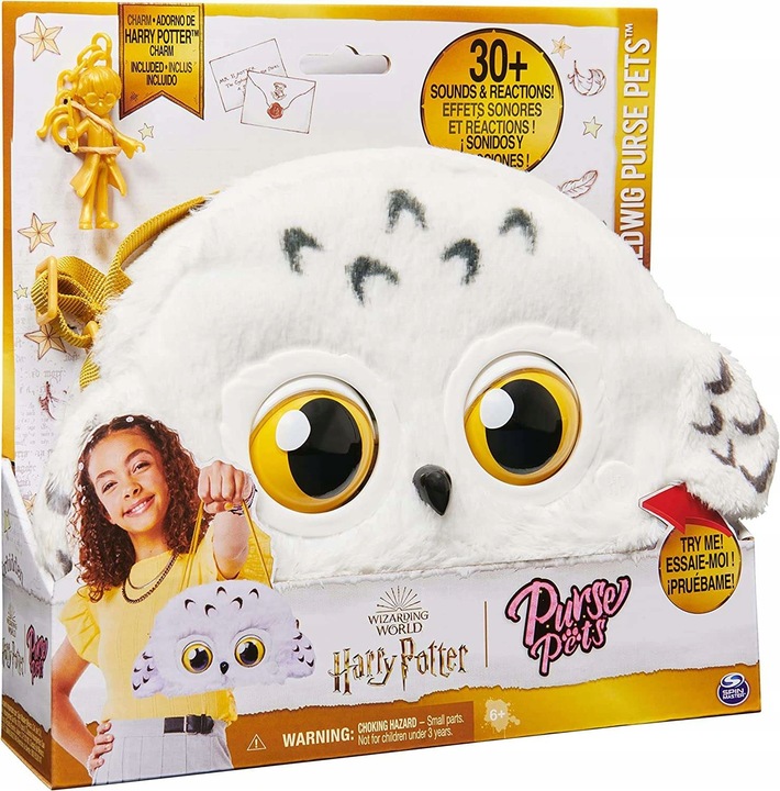 HARRY POTTER SOWA HEDWIGA TOREBKA INTERAKTYWNA PURSE PETS 30 DŹWIĘKÓW