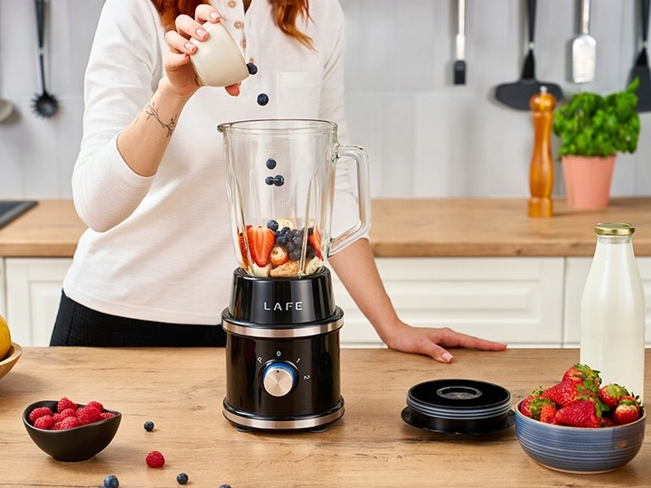 Blender kielichowy LAFE Titanium Power 1300W 1,5L Szklany Kruszenie