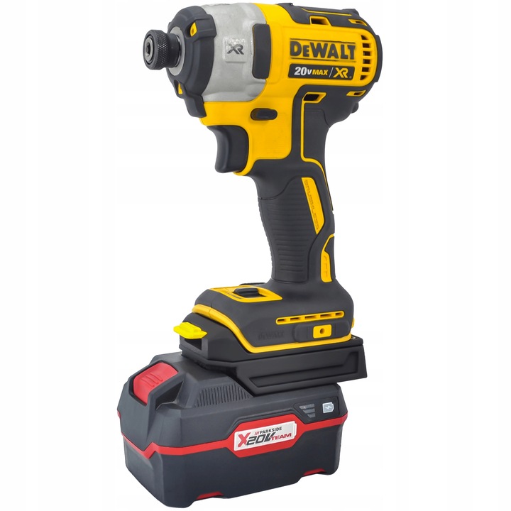 ADAPTER PRZEJŚCIÓWKA Z BATERI PARKSIDE X20V NA NARZĘDZIA DEWALT XR 18V