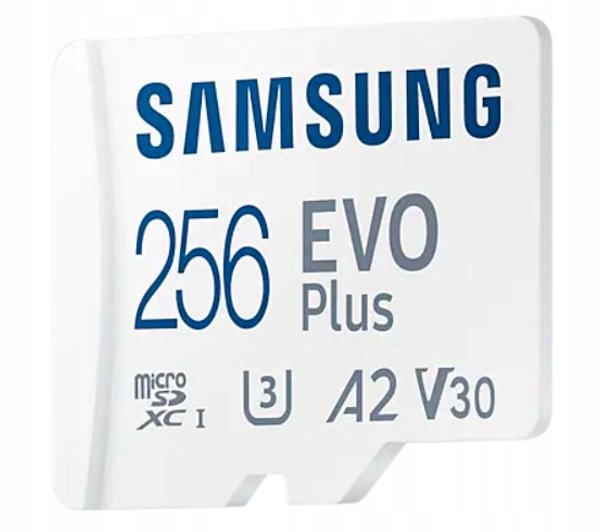 Karta pamięci microSD Samsung Evo+ microSD 256GB 130/U3 A2 V30 (2024)