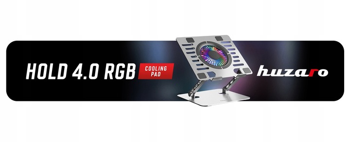 Podstawka Chłodząca pod laptopa REGULOWANA Huzaro Hold 4.0 RGB