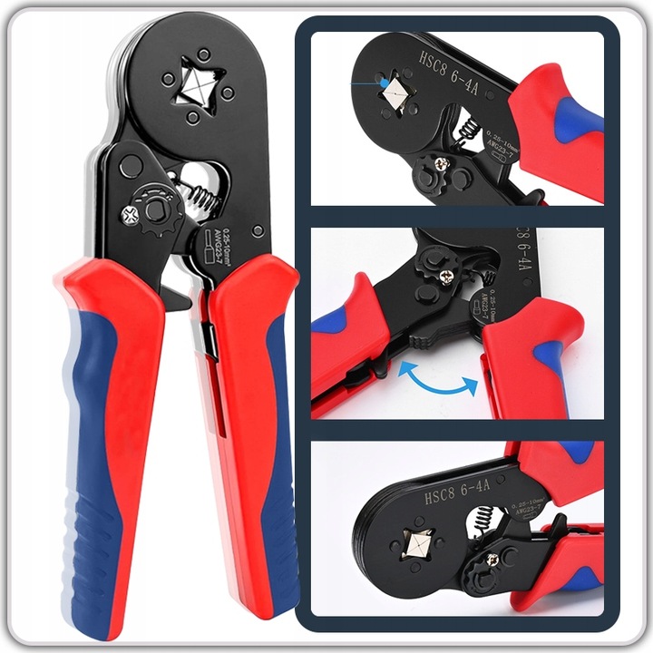 ZACISKARKA PRASKA DO KONEKTORÓW Szczypce PRZEWODÓW KABLI 1200 szt. +