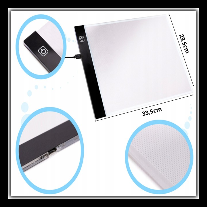 TABLET GRAFICZNY TABLICA DZIECI RYSOWANIA DESKA KREŚLARSKA LED+5 GRATISÓW