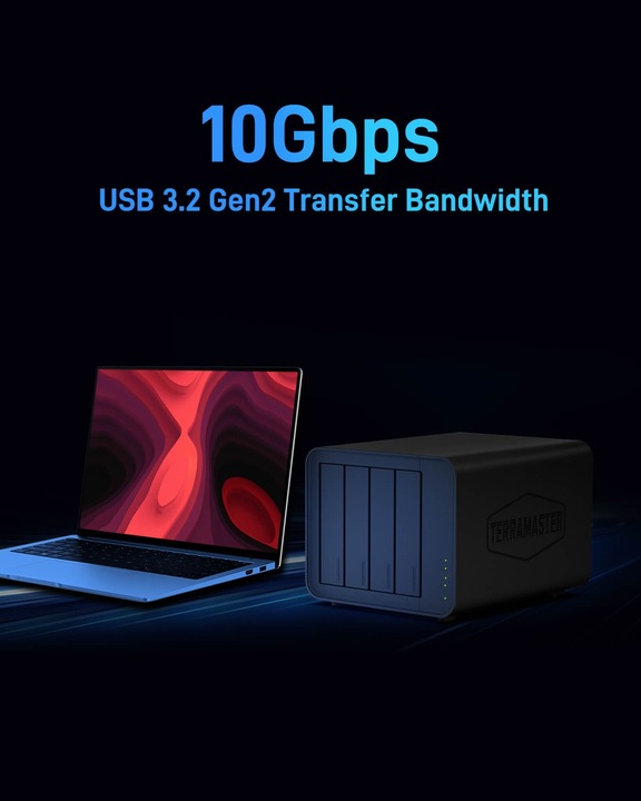 Obudowa dysku 3,5" D8 Hybrid TerraMaster USB3.2 typu C 10 Gb/s