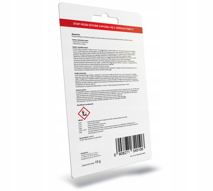 SILNA TRUTKA ŻEL ŚRODEK PREPARAT NA RYBIKI SREBRZYKI CYPERMETRYNA NO