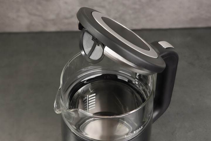 CZAJNIK ELEKTRYCZNY BEZPRZEWODOWY SZKLANY 1,7l C530 REGULACJA