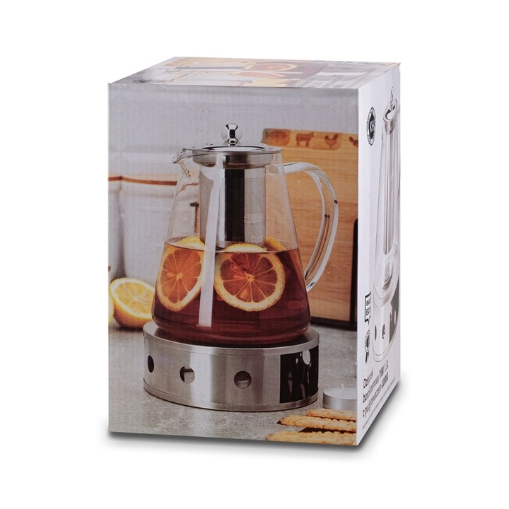DZBANEK do HERBATY ZAPARZACZ z Podgrzewaczem DUŻY Konighoffer Tibi 1,3L