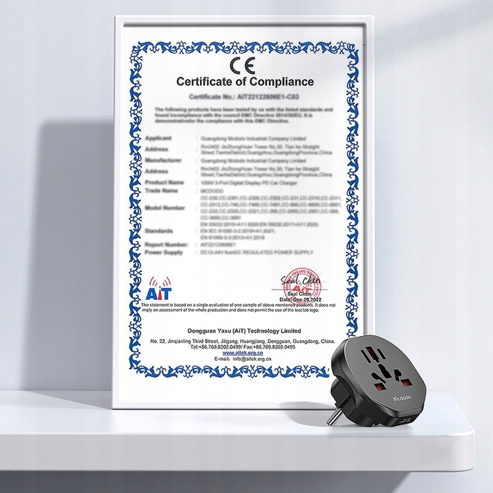 MCDODO ADAPTER PODRÓŻNY PRZEJŚCIÓWKA ANGIELSKA WTYCZKA EU DO USA EU US