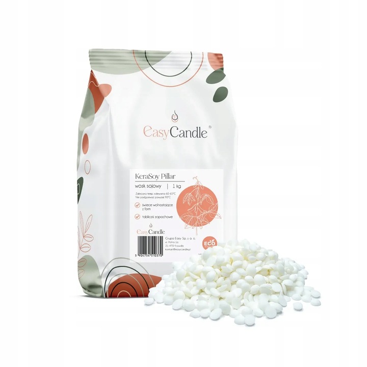 Wosk sojowy KeraSoy Pillar 4120 do świec wolnostojących pastylki 2 kg