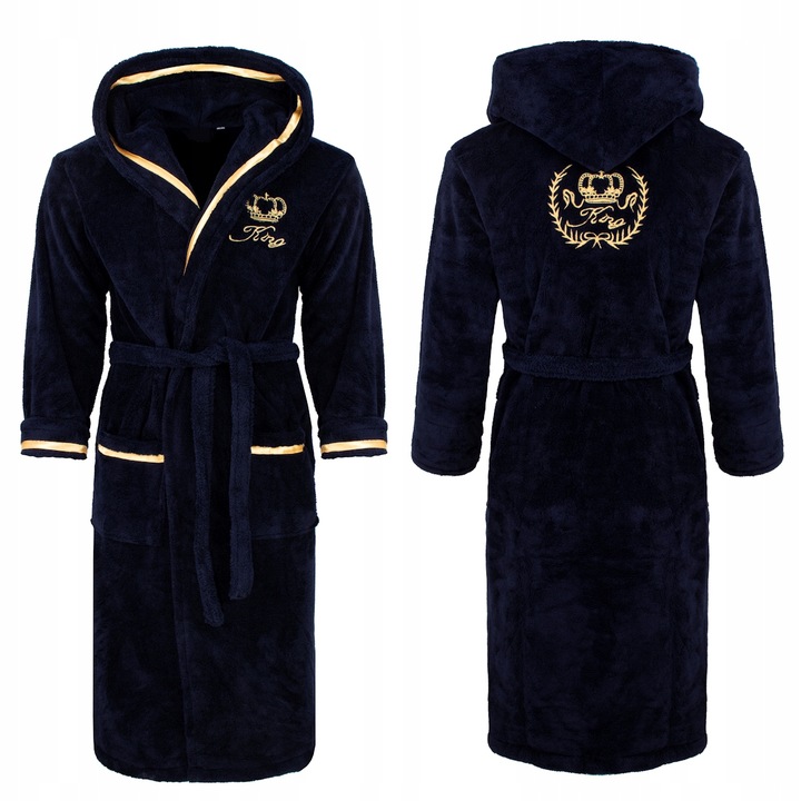 SZLAFROK Z KAPTUREM 2XL CIEPŁY GRUBY męski XXL super jakość