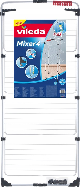 Suszarka na pranie VILEDA Mixer 4 Czarno-biały