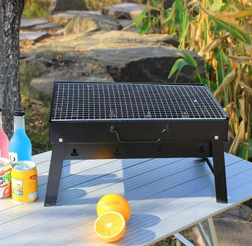 GRILL TURYSTYCZNY PRZENOŚNY WĘGLOWY SKŁADANY BBQ KEMPINGOWY WALIZKA