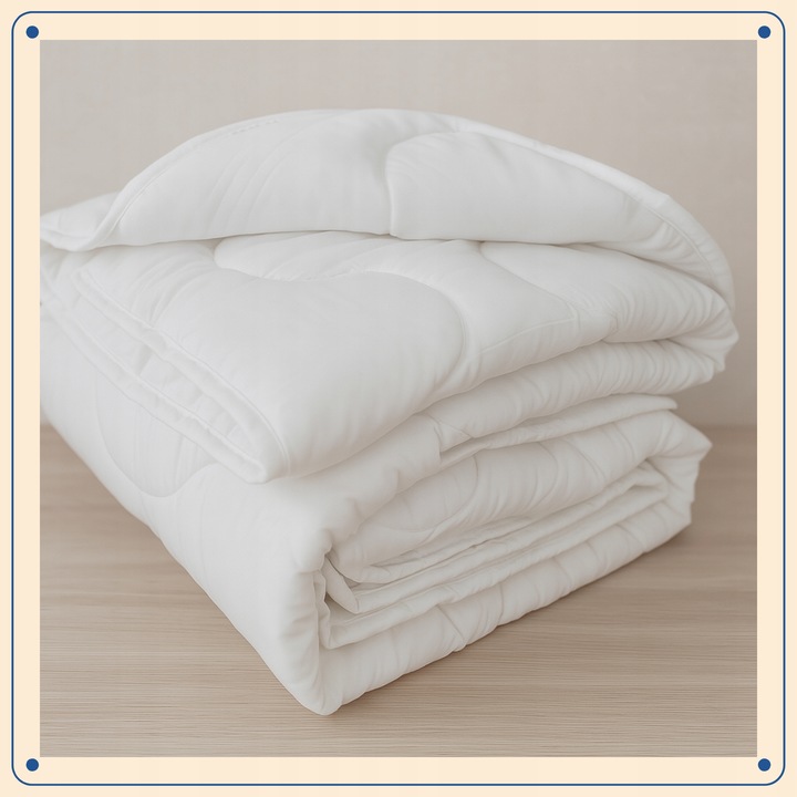 Kołdra Całoroczna 140x200 ANTYALERGICZNA Ciepła Lekka Produkt Polski