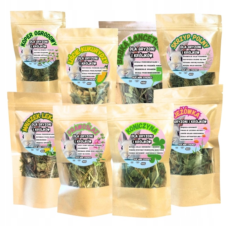 ZIOŁOWY ZESTAW DLA GRYZONI I KRÓLIKÓW ZIOŁA DLA KRÓLIKÓW MIESZANKA