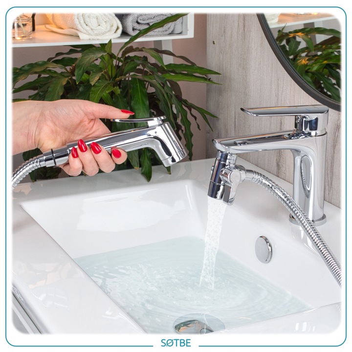 Zestaw bidetowy prysznic słuchawka wąż do baterii umywalkowej Bidetka