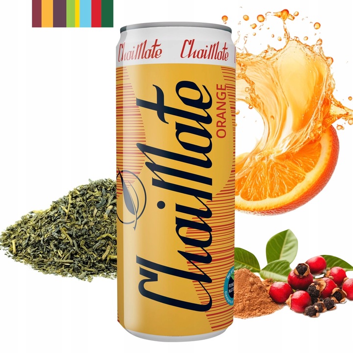 ChaiTea ChaiMate Orange 24 puszki 330ml napój yerba mate pomarańcza