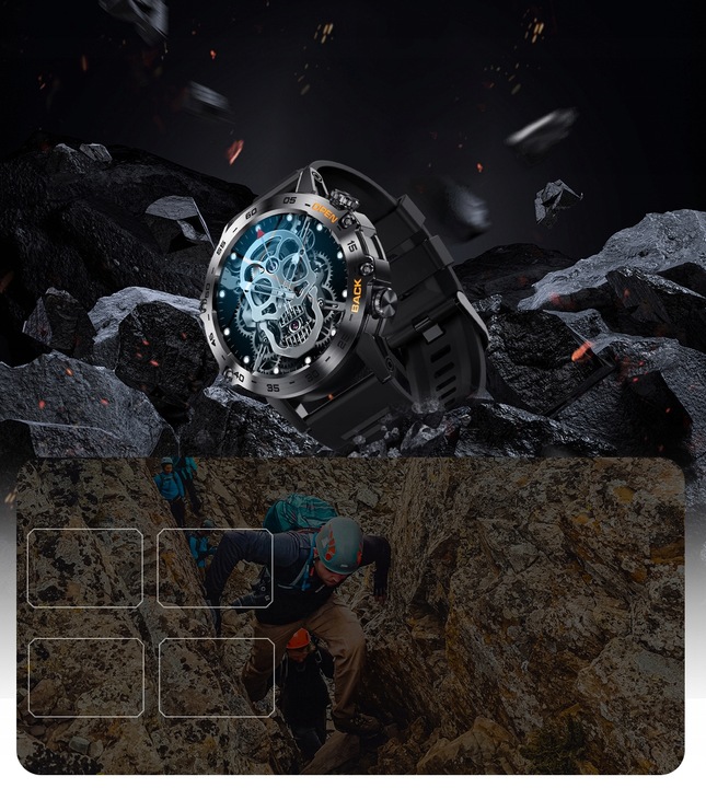 Zegarek SMARTWATCH na Komunię DLA CHŁOPCA GRAVITY BAT. 400mAh - Z ROZMOWAMI