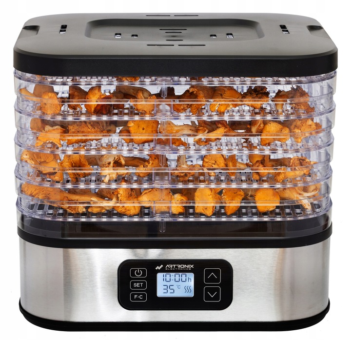 SUSZARKA SPOŻYWCZA DO ŻYWNOŚCI GRZYBÓW ZIÓŁ OWOCÓW WARZYW TIMER! 400W