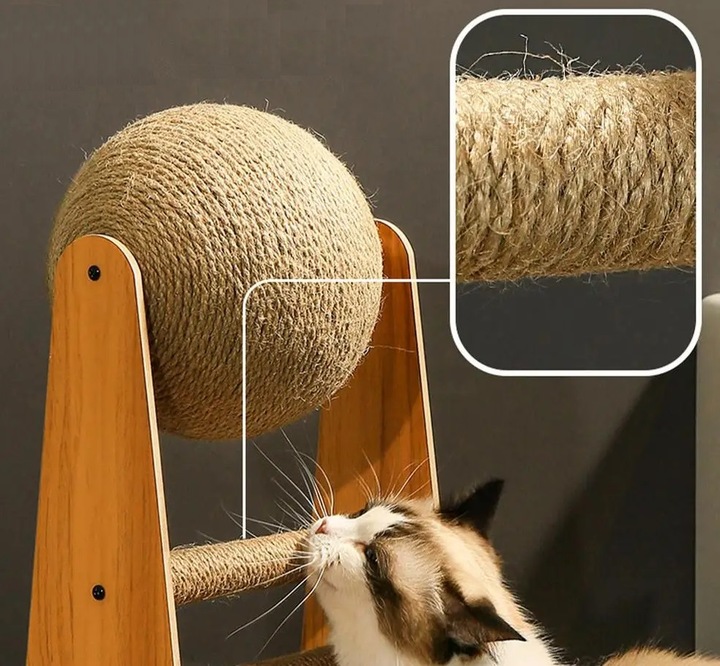 Drapak dla kota zabawka ruchoma kula do drapania 35 x 20 x 39 (F093)