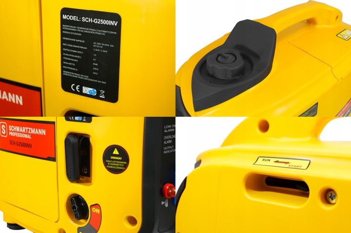 AGREGAT PRĄDOTWÓRCZY INWERTOROWY 2,5kW AVR CICHY INWERTER MIEDŹ