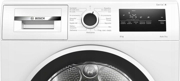 Suszarka Bosch Serie 4 WTH8627GPL 8 kg 15 programów AutoDry LED