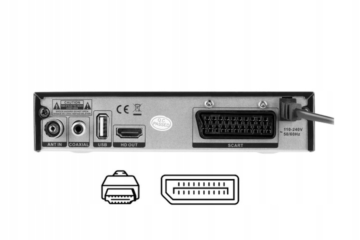 DEKODER TUNER TV NAZIEMNEJ HD DVB-T2 HEVC H.265